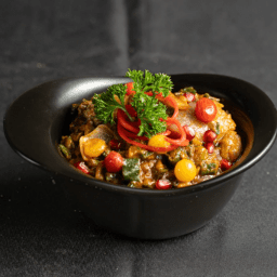 Lasooni Bhindi Masala