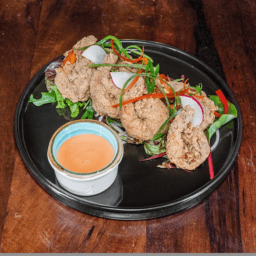 Semolina Crusted Prawns